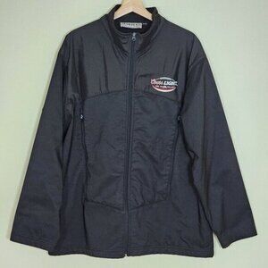 Ironhead Coors Light Silver Bullet Jacket Mens XL Black Fleece Lined Pockes VTG